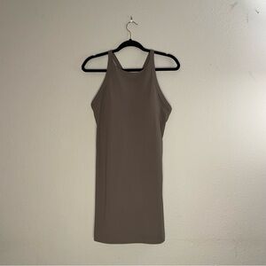 Sleeveless Taupe Athletic Dress